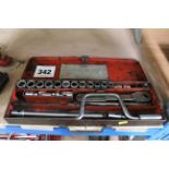 Britool hexagon drive socket set.