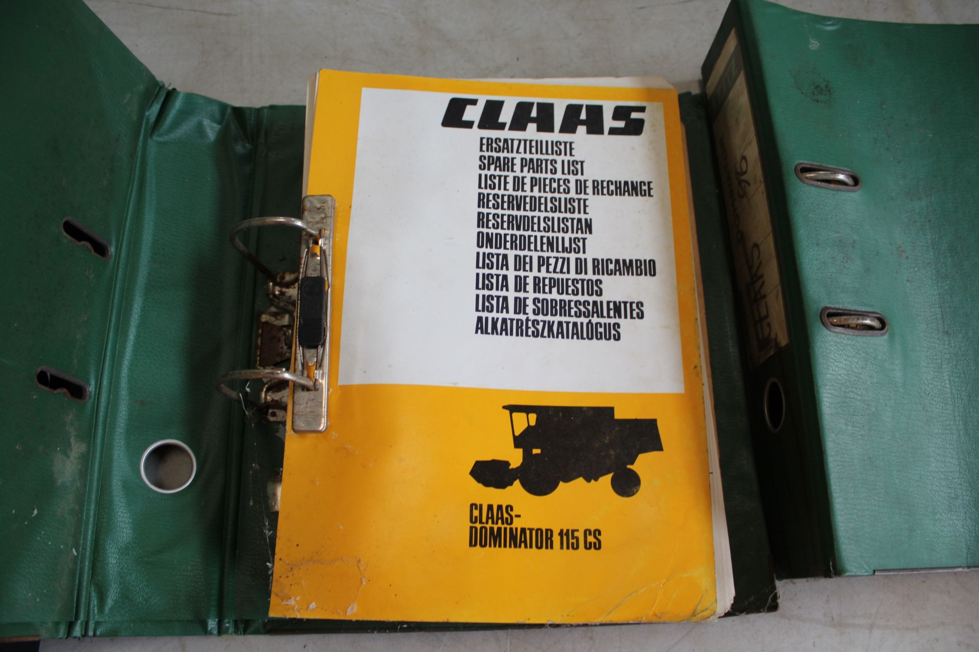 2x Claas Combine Parts Catalogues - Dom 96 & 115CS. - Image 2 of 3