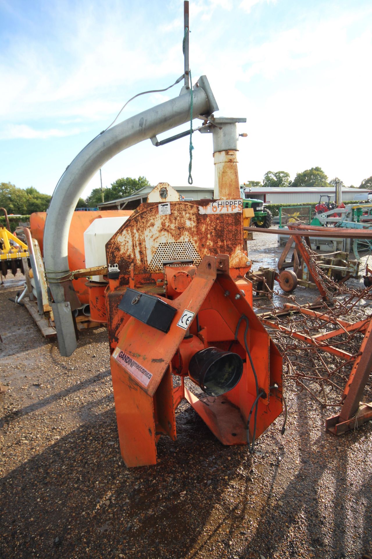 Gandini 07TPS PTO driven wood chipper. 1,240 hours. V