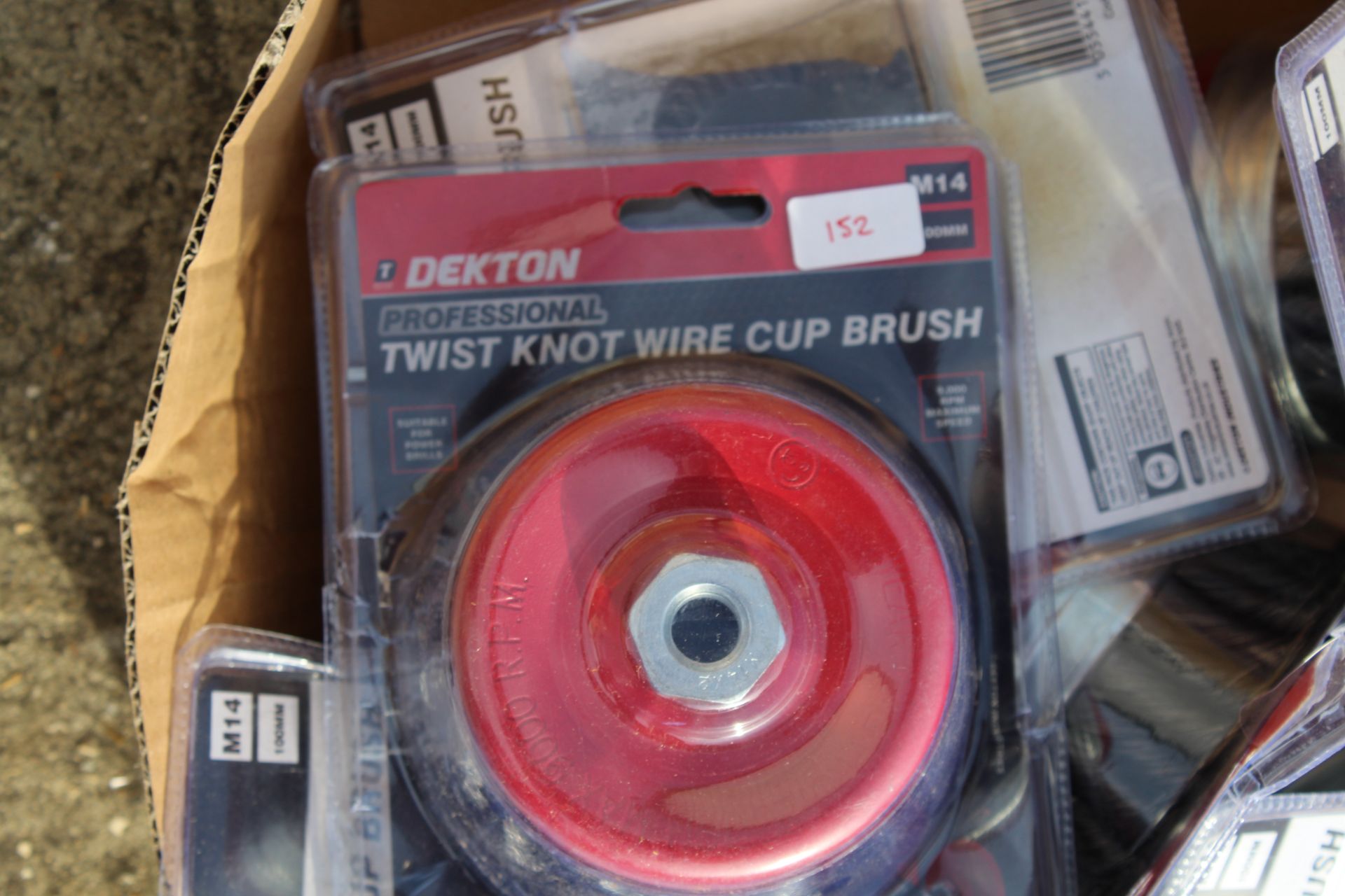 6x Wire cup brushes. V - Image 2 of 2