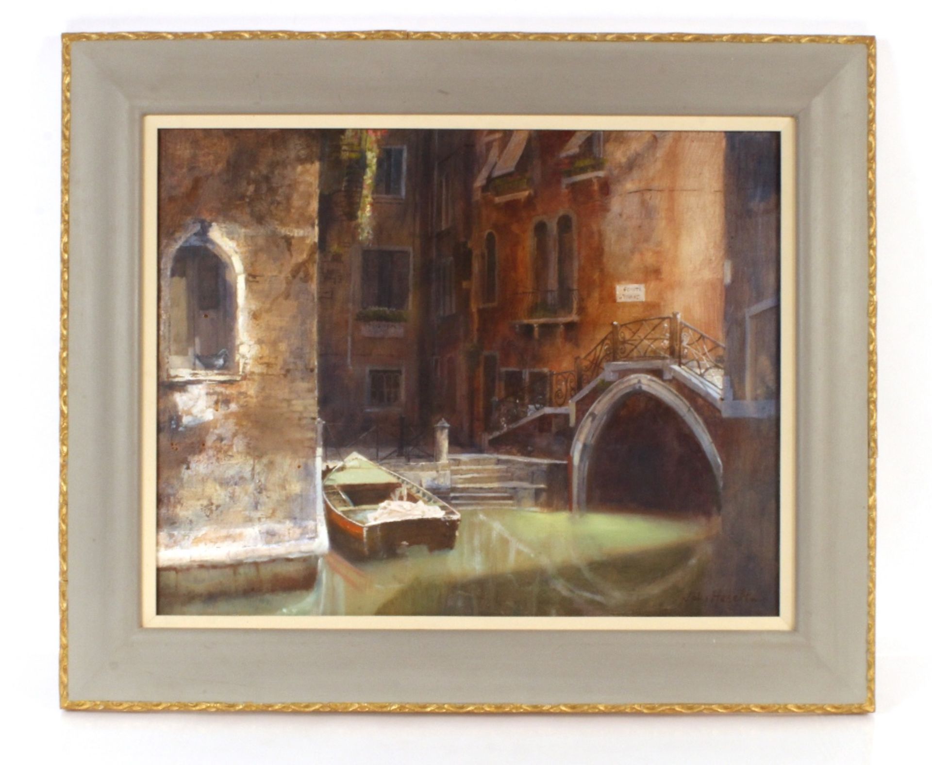 John Heseltine 1925 - 2016, study of a Venetian ca - Image 2 of 2