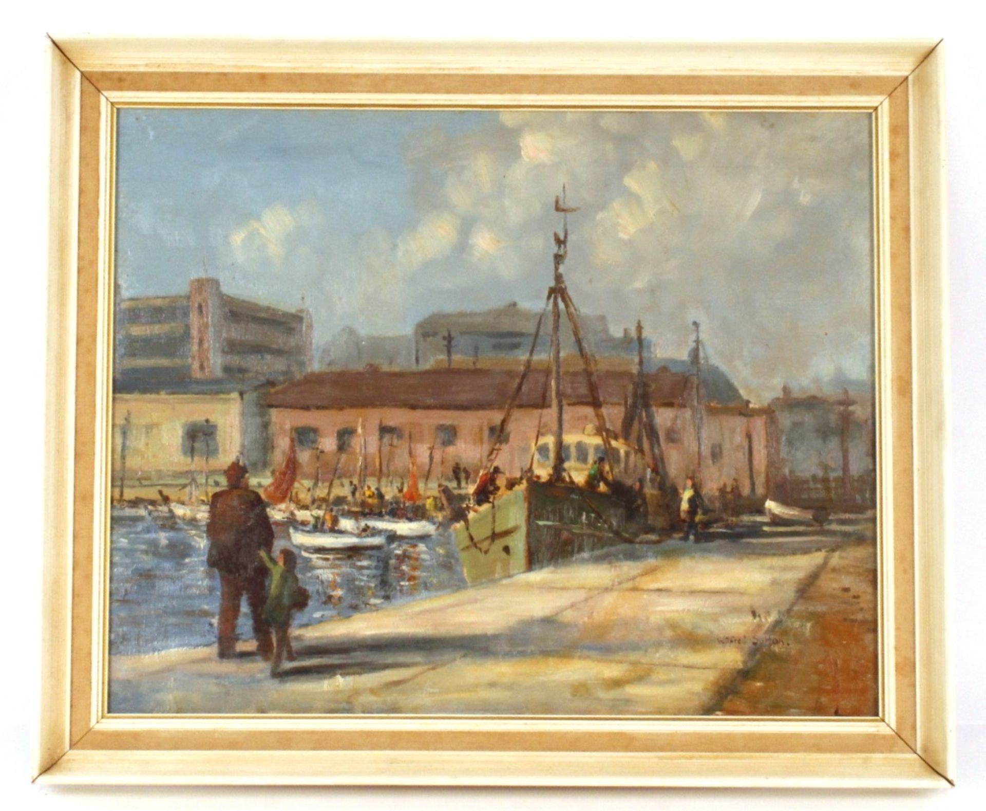 Wilfred Sutton, "Activity On The Merbreeze in Ham - Image 2 of 2