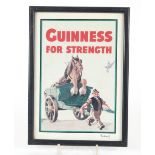 Six Guinness advertising prints