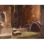 John Heseltine 1925 - 2016, study of a Venetian ca