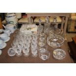 A collection of Whitefriars lead crystal glassware