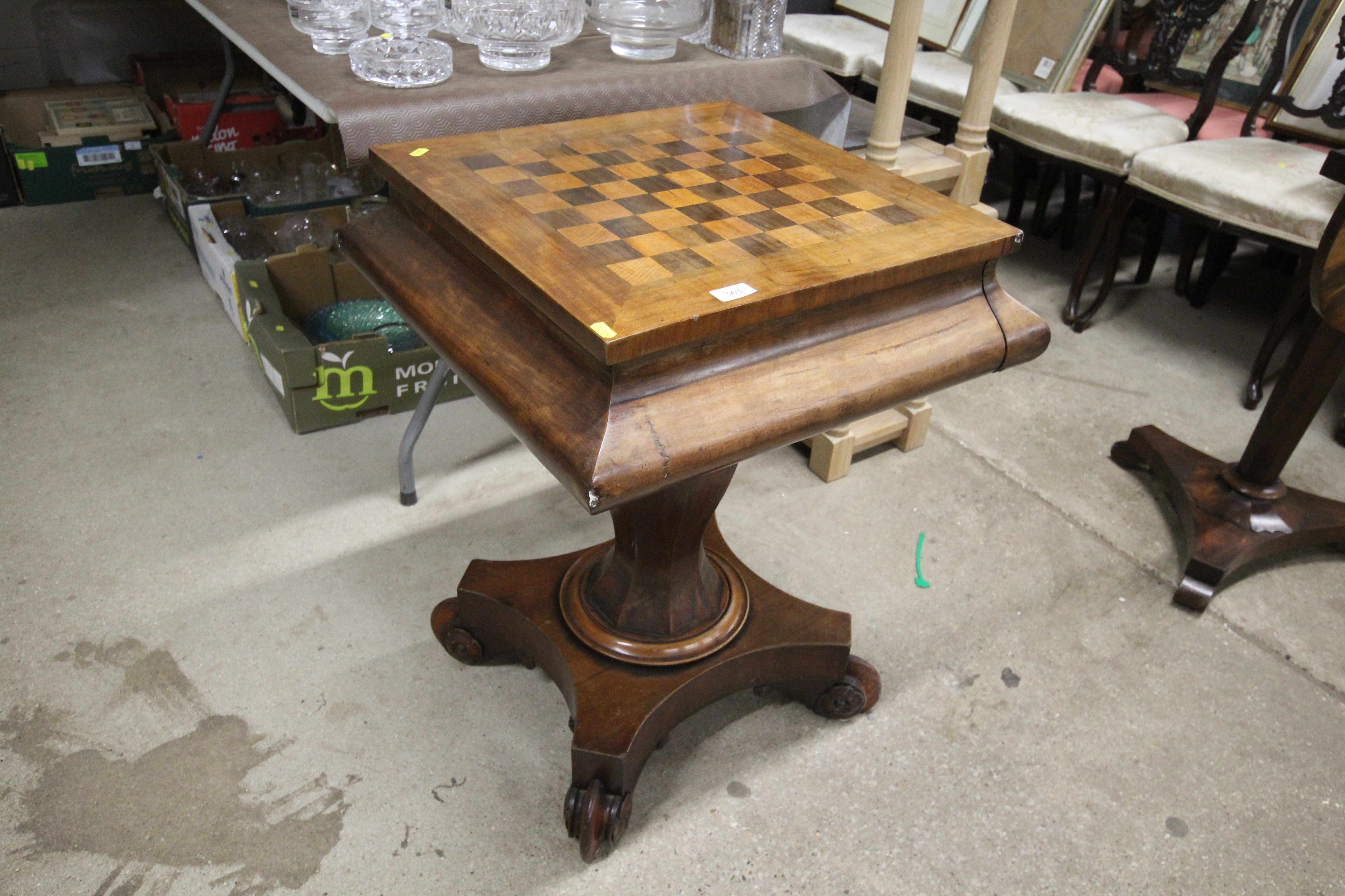 A 19th Century mahogany and inlaid games table