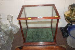 A Victorian mahogany display case