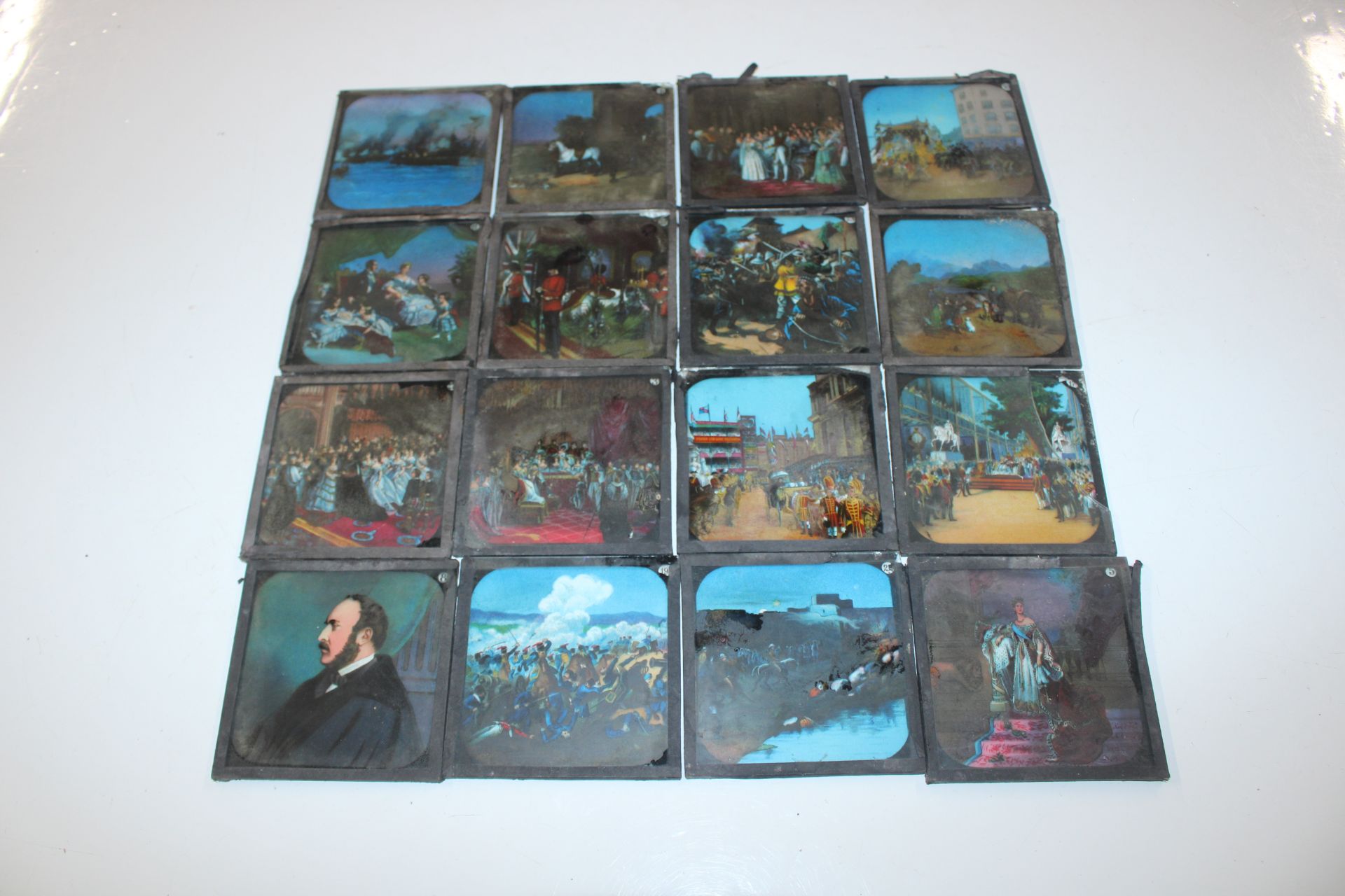 A box of Magic Lantern slides