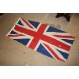 A British Union Jack(some small holes) approx. 33"