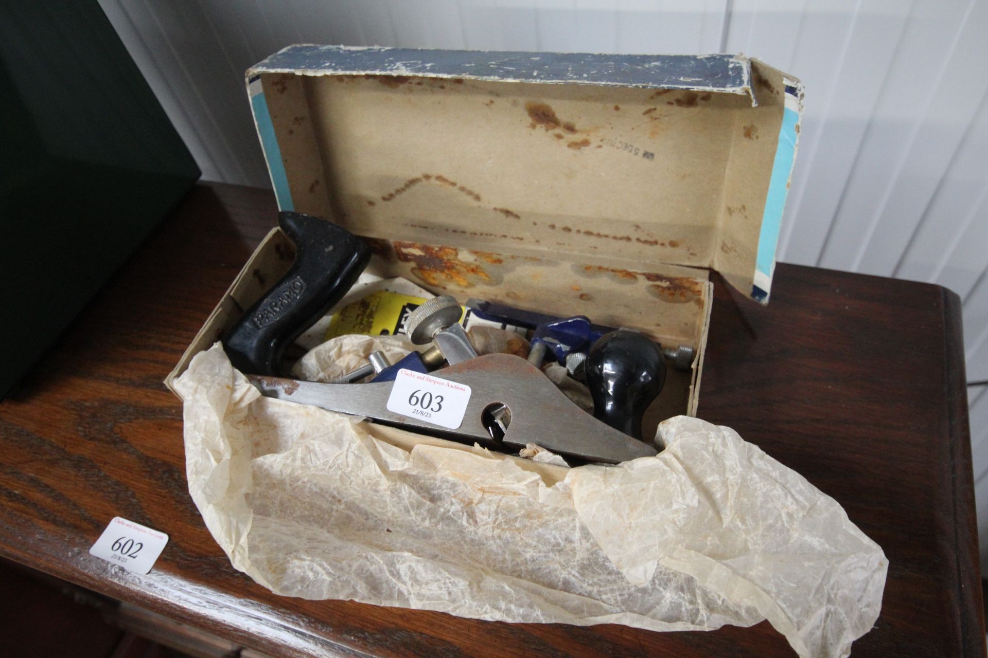 A Paramo No. 10 plane master in original box