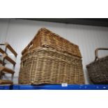 Two wicker baskets