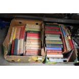 Two boxes of various vintage books