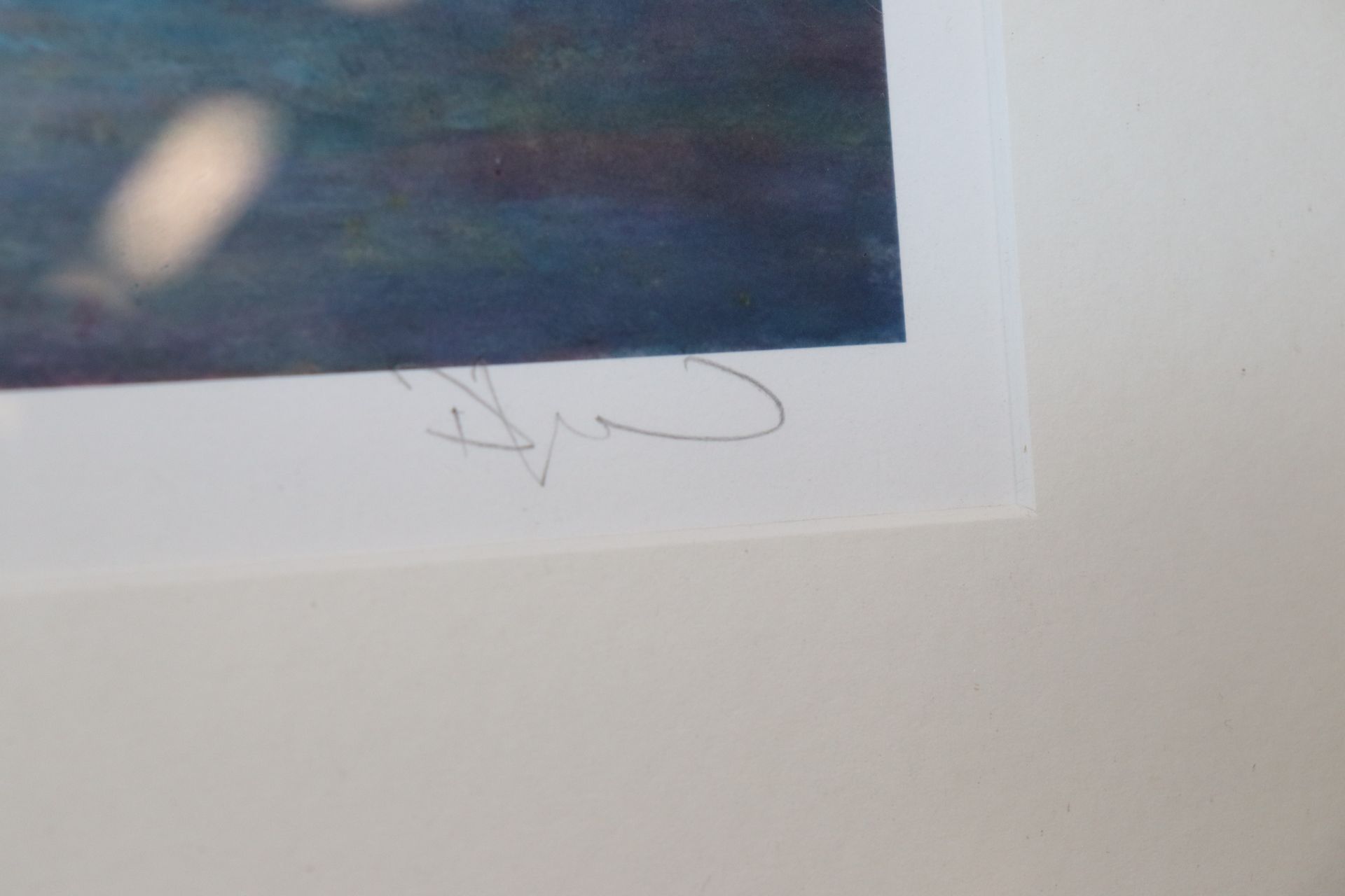 A pencil signed abstract limited edition print 7/1 - Image 2 of 2