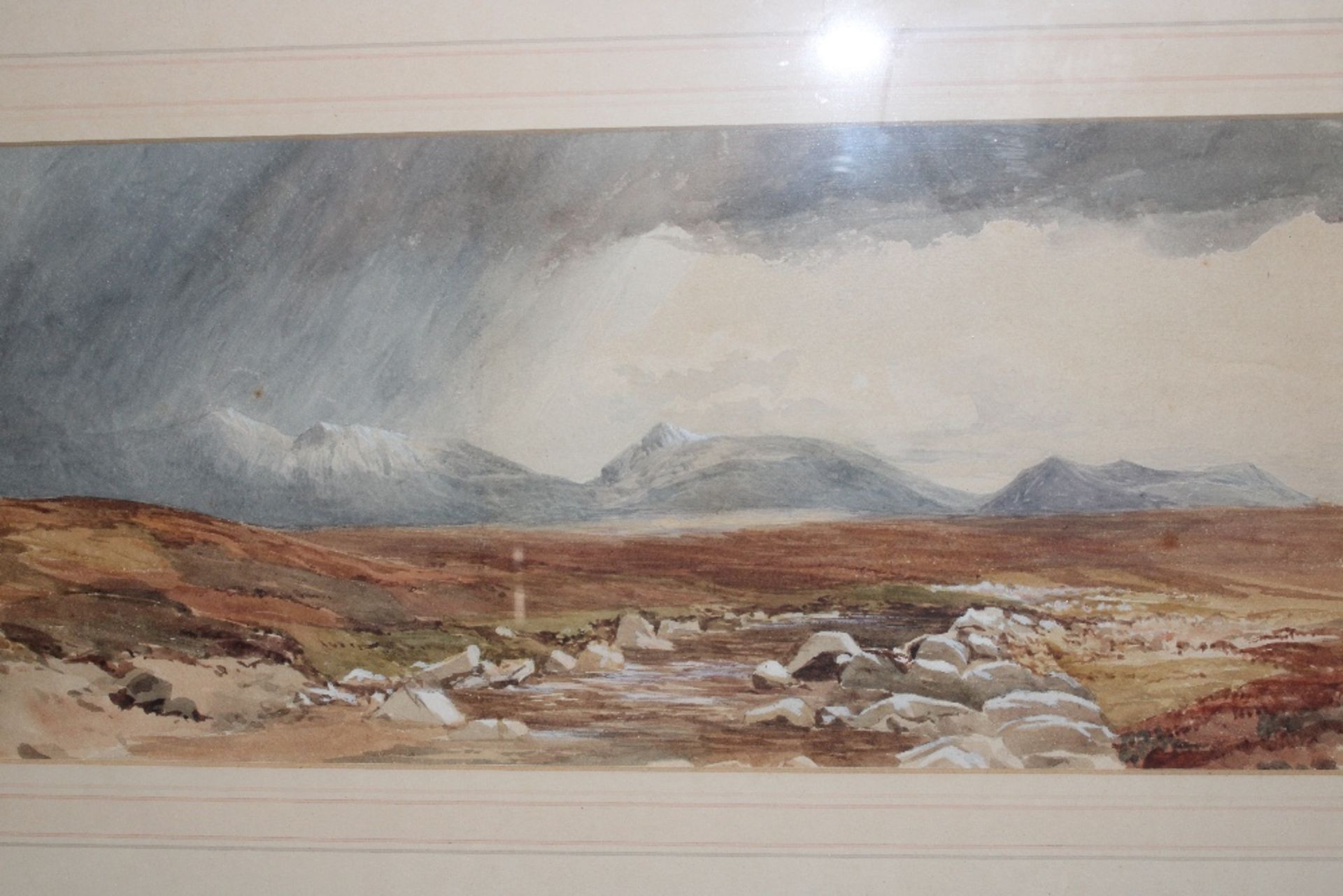 19th Century school, watercolour study of a coasta - Image 4 of 4