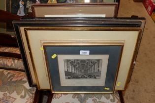 A pair of antique prints "The Accommodation Barge"