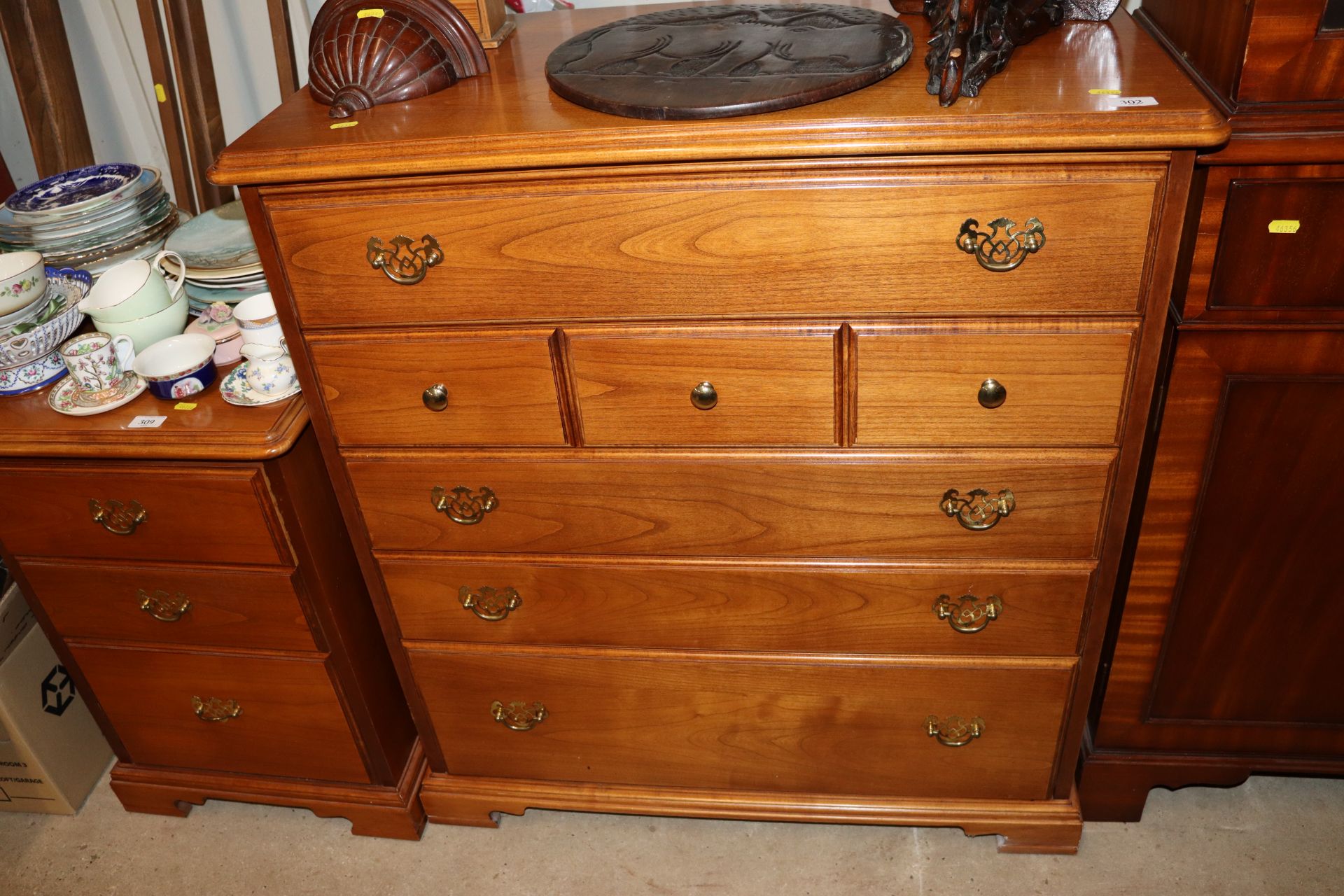 A Younger chest of four long and three short drawe