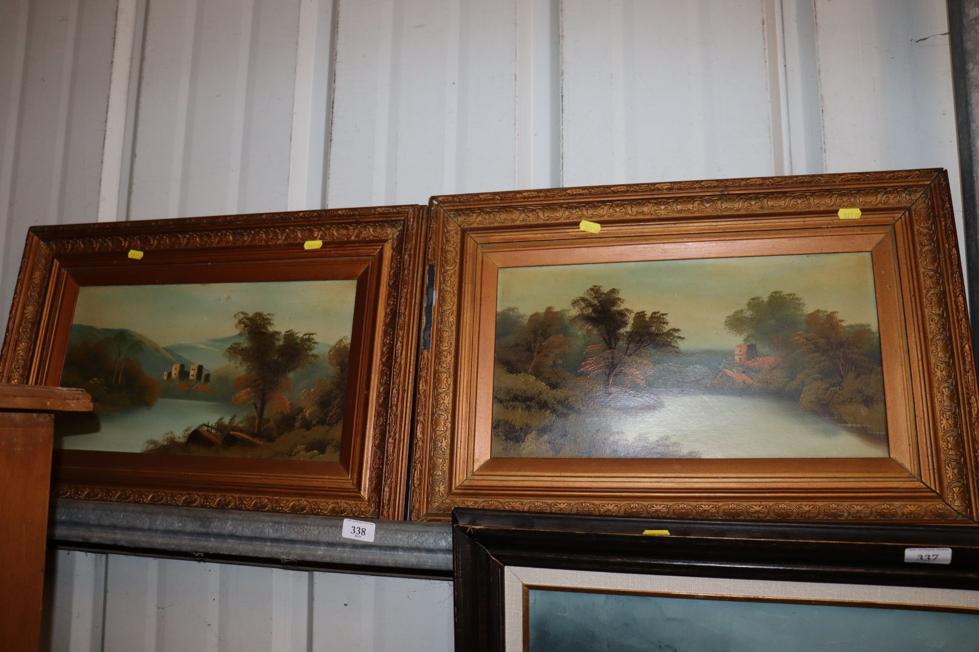 19th Century school, pair of oils on canvas depict