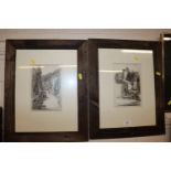 Preston Cribb, two prints of Cornish scenes
