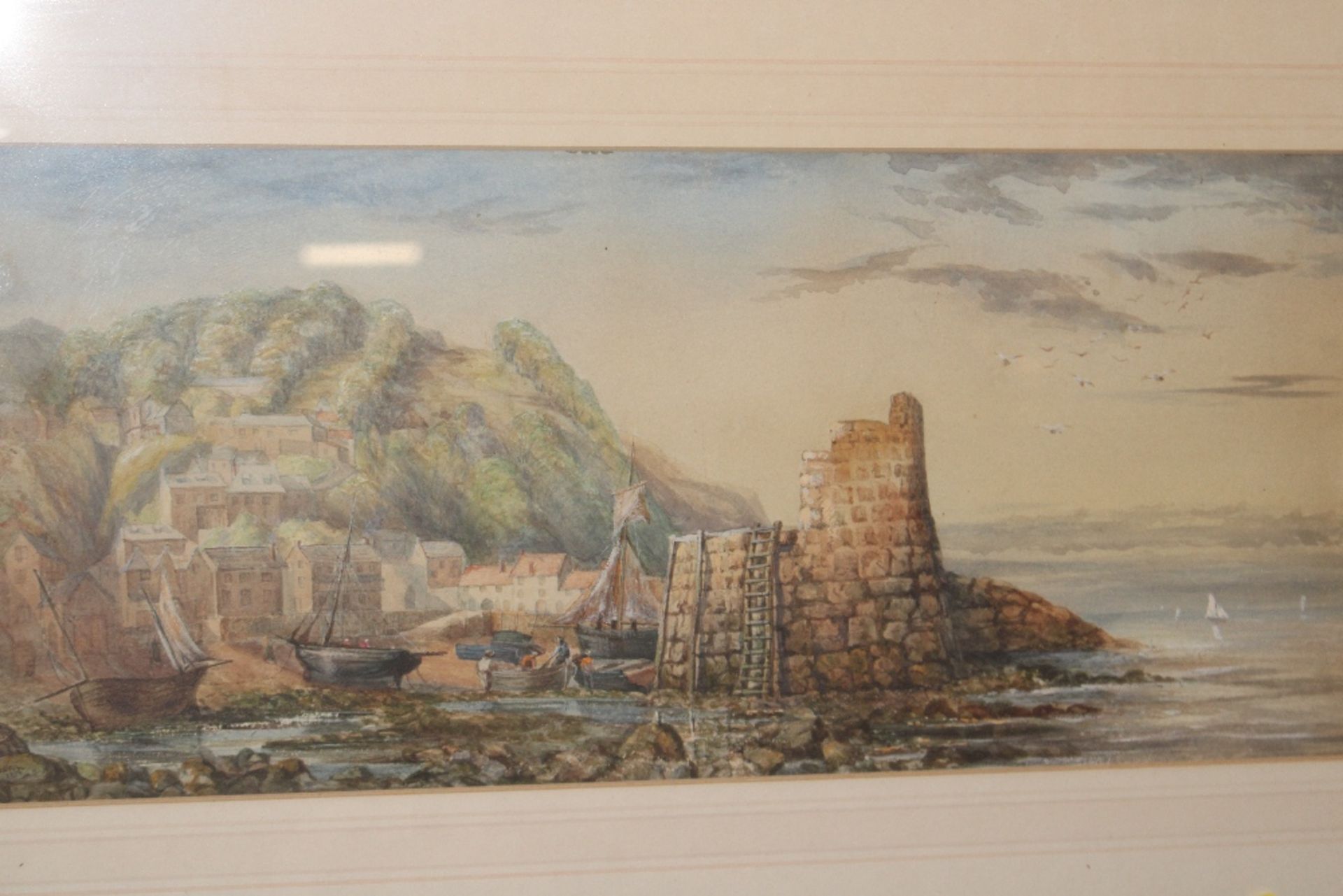 19th Century school, watercolour study of a coasta - Image 2 of 4