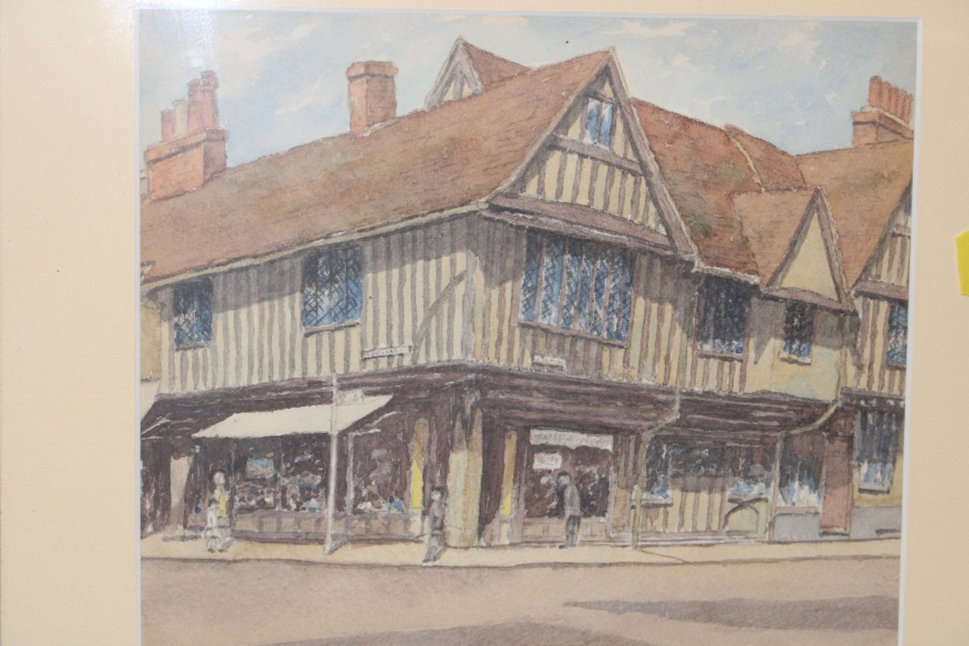 A watercolour study of an Ipswich street scene - Image 2 of 3