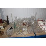 A quantity of various glassware to include fruit b