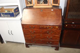 A Georgian mahogany bureau