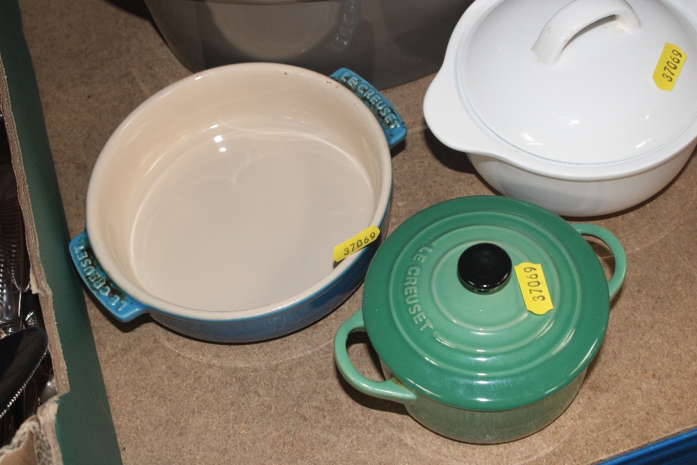 A large pottery casserole dish and cover, two Le C - Image 2 of 2