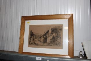 A Henry G Walker pencil signed print of The Ship Inn