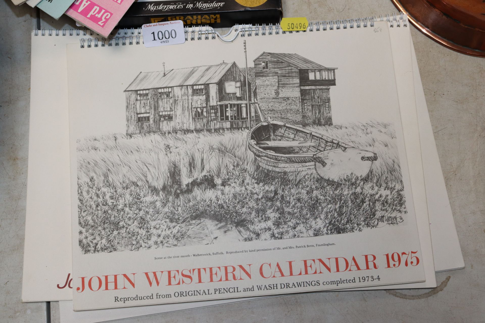 Three John Western Suffolk calendars 1975, 1976 an - Image 2 of 4
