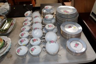 A collection of Shelley and Minton floral decorate