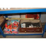 Various Hornby '00' and 'N' scale railway items including empty boxes, receipts etc.