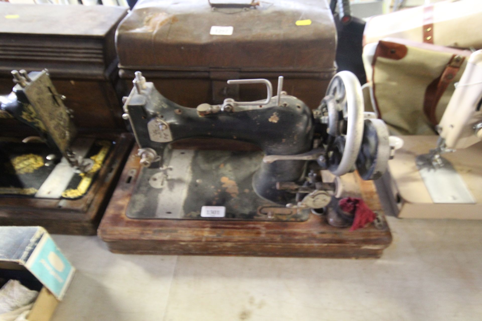 A hand sewing machine