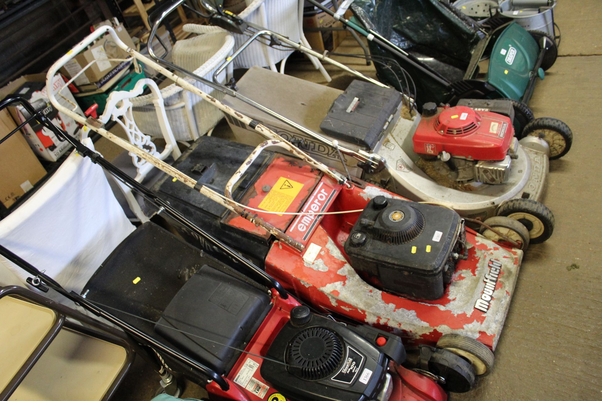 A Mountfield Emperor rotary garden lawn mower