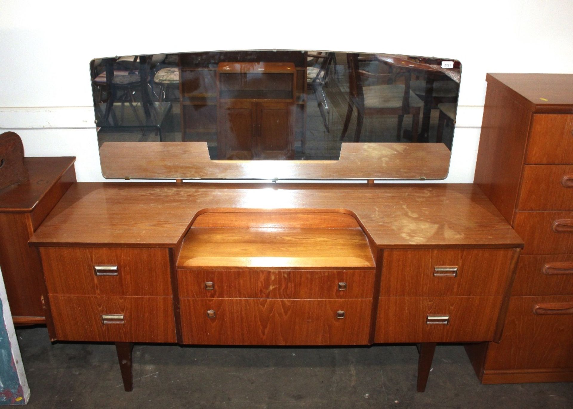 A teak G plan dressing table