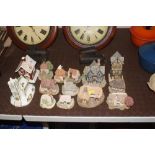 A collection of Coalport and Lilliput Lane model c