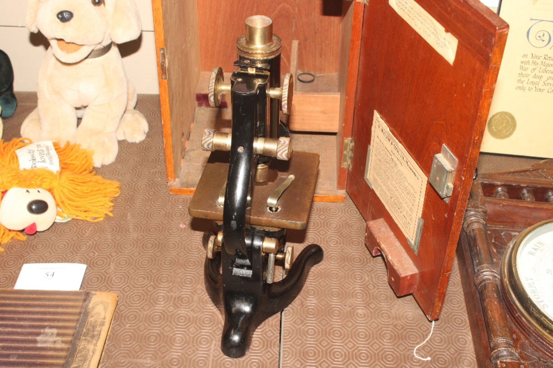 A cased microscope by Watson - Image 5 of 11