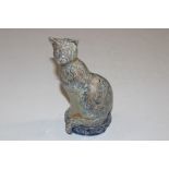 Joan Doherty, Racu glazed model of a cat, signed t