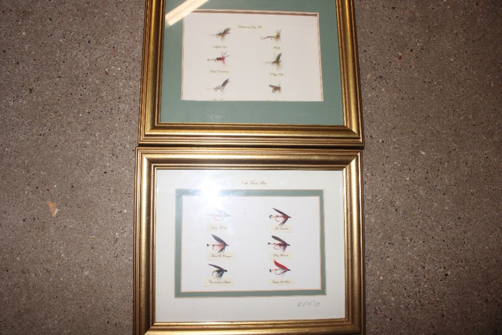 A box of various pictures, framed fly fishing lure - Image 2 of 3
