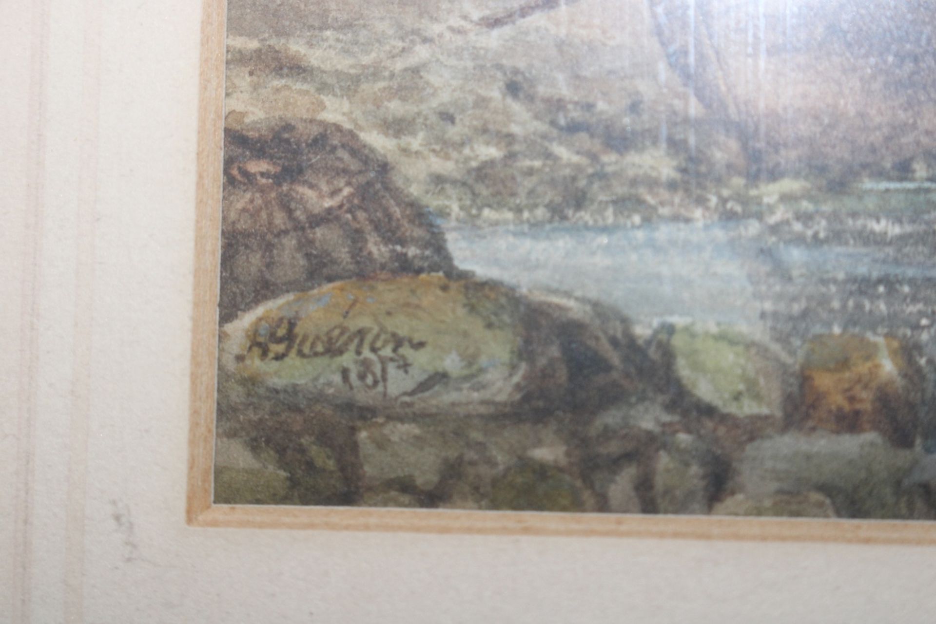 19th Century school, watercolour study of coastal - Image 3 of 4