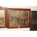 19th Century school, unsigned oil on canvas depict