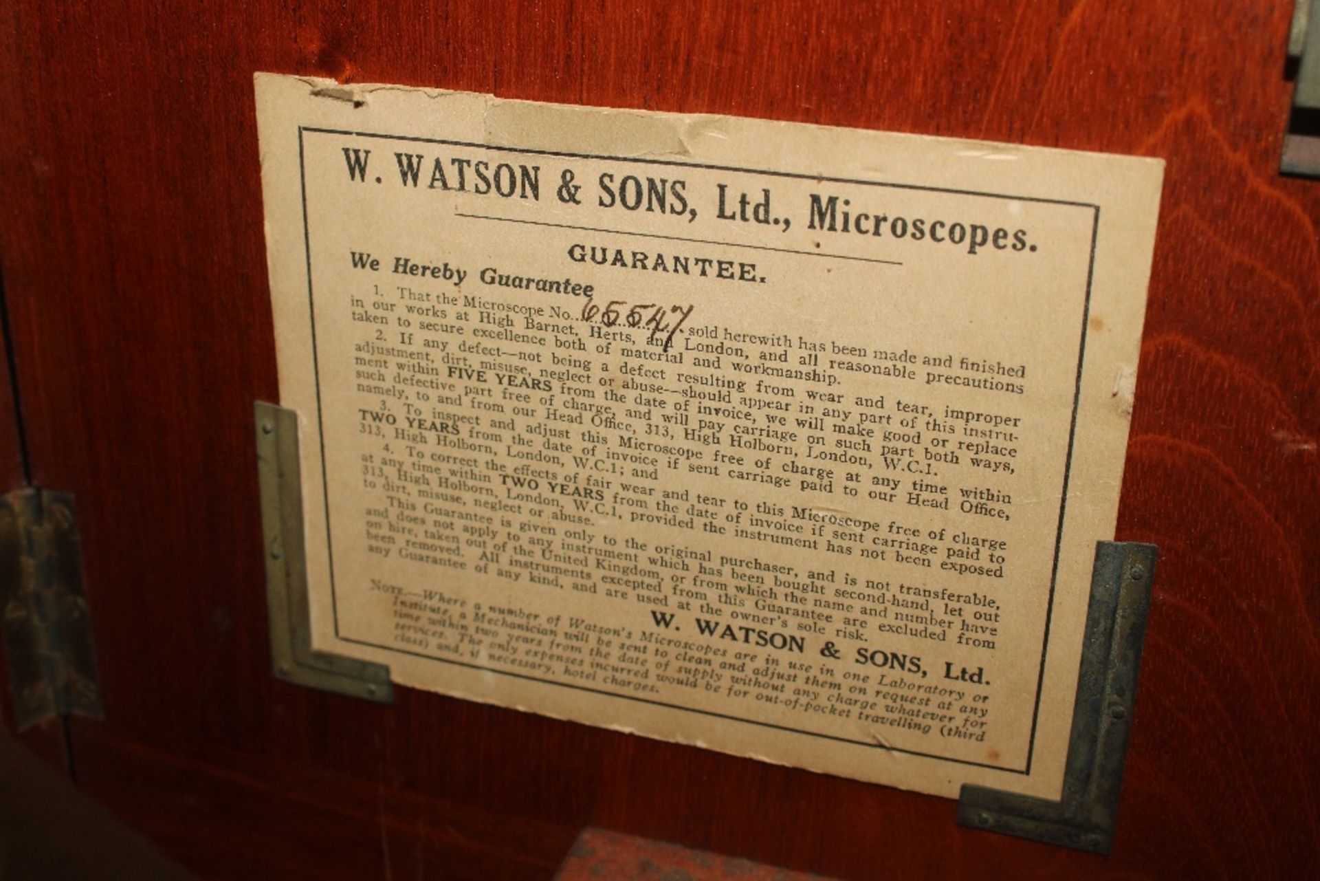 A cased microscope by Watson - Image 11 of 11
