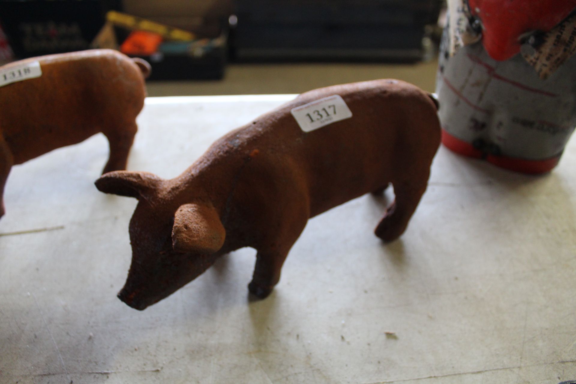 A cast iron pig (56)