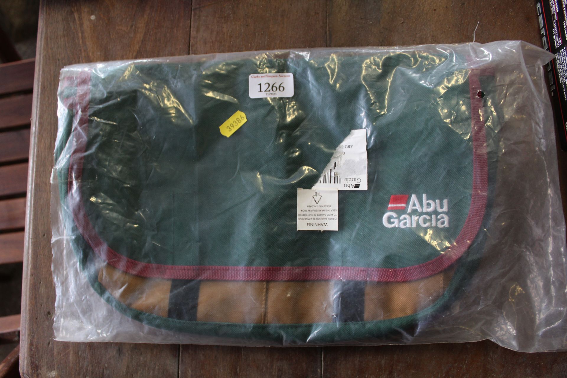 An Abu Garcia fishing bag