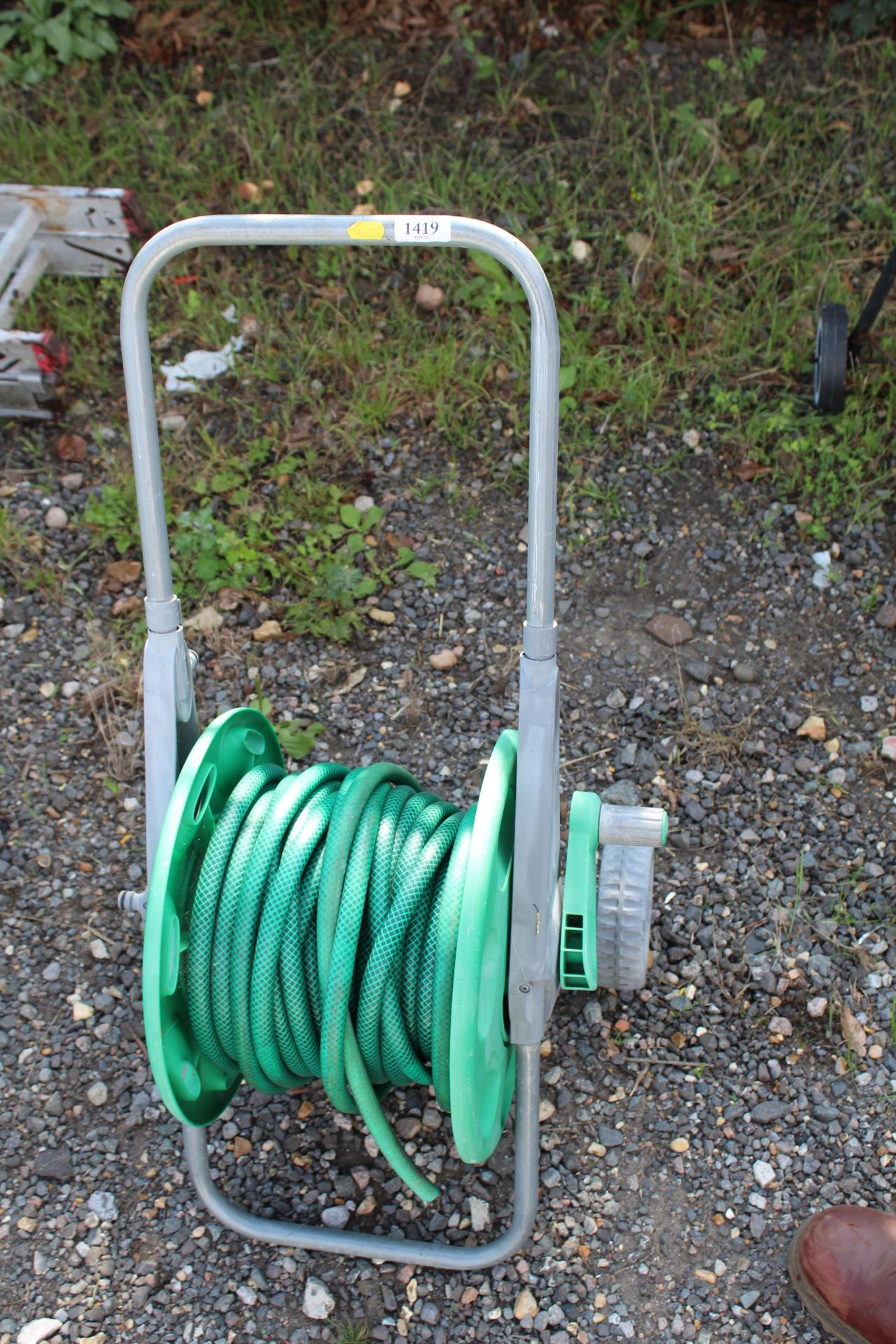 A Hoselock hose reel and length of hose