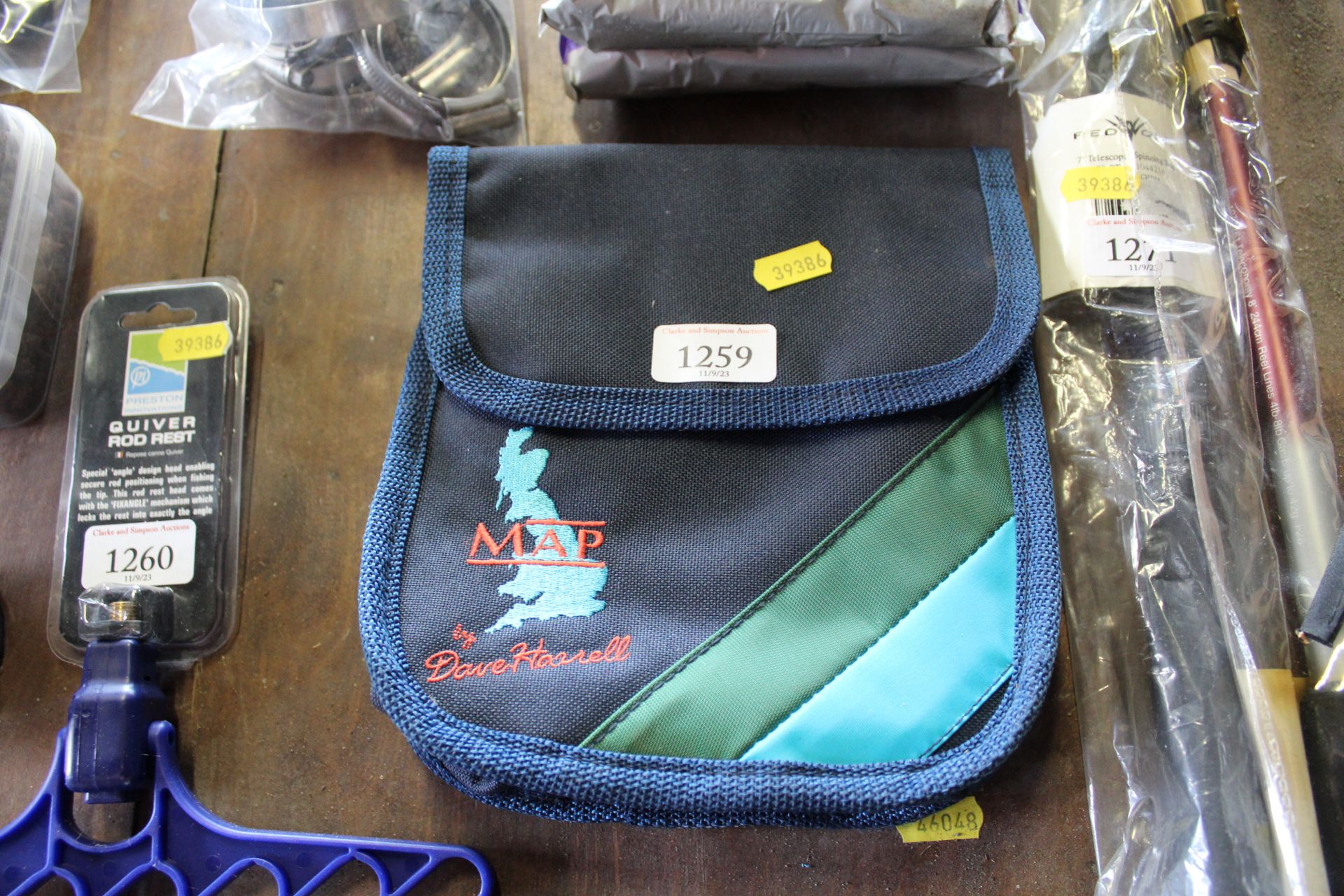 A Map fishing reel case