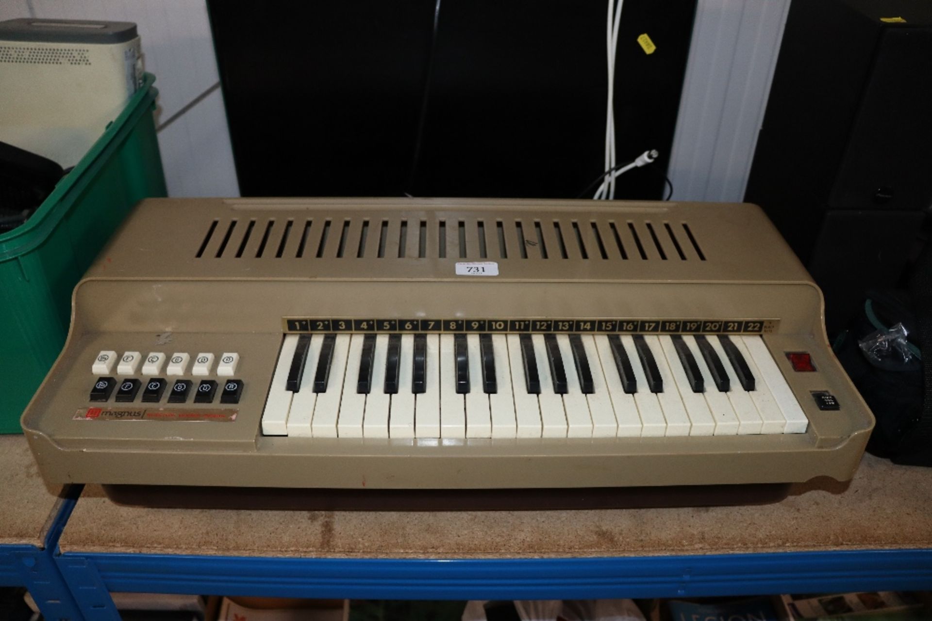 A Magnus electric cord organ, sold as collectors i