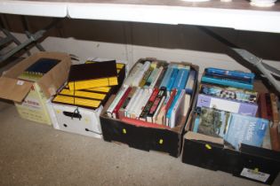 Four boxes of miscellaneous books including Nation