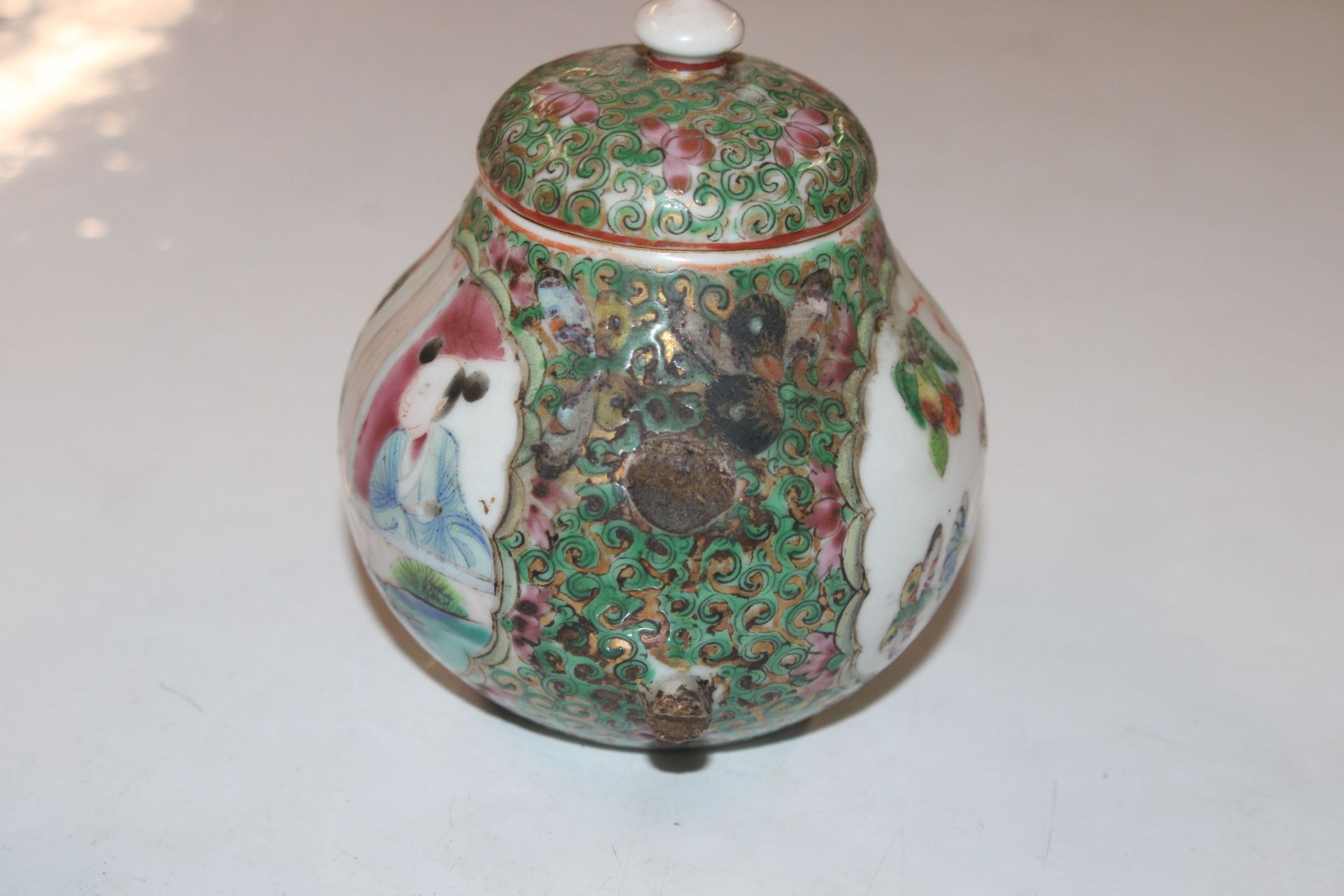 An Oriental teapot AF; an Oriental scent bottle; - Image 11 of 13