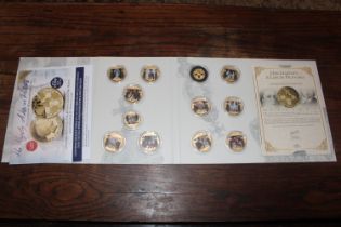 Her Majesty Life In Pictures, set of coins with ce