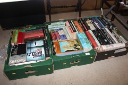 Three boxes of miscellaneous books